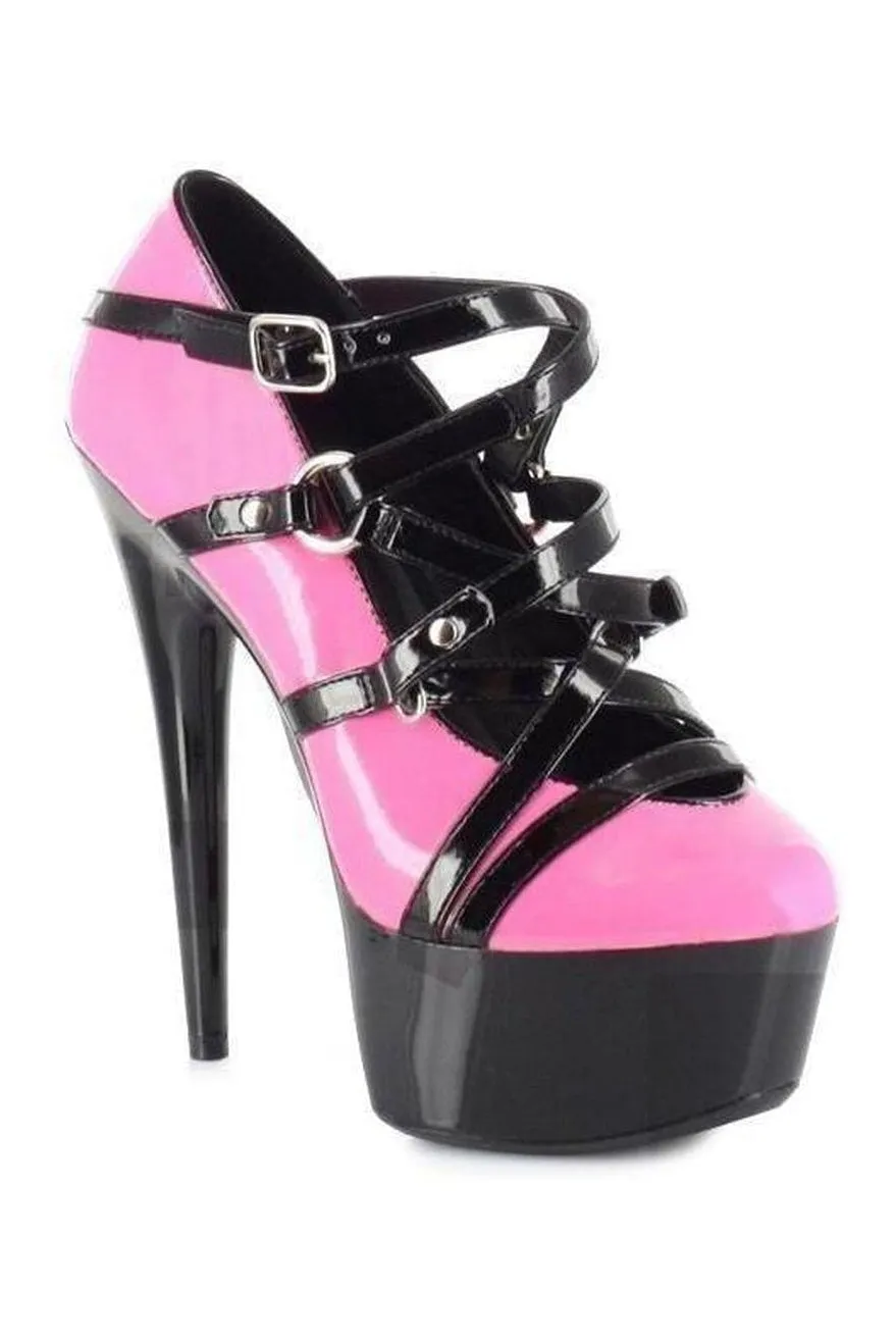 609-LOLLY Platform Pump | Pink Patent