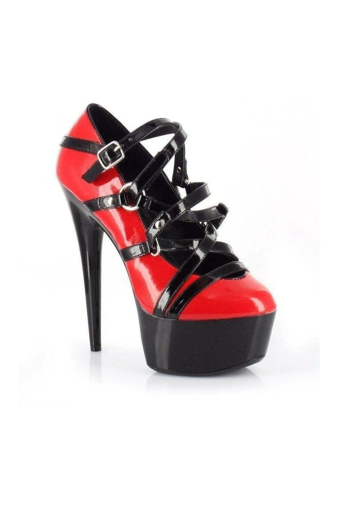 609-LOLLY Platform Pump | Red Patent