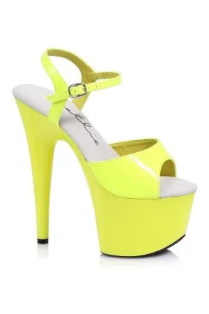 709-SOLARIS Platform Sandal  | Yellow Patent