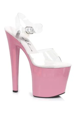 821-BROOK Platform Sandal  | Clear Vinyl