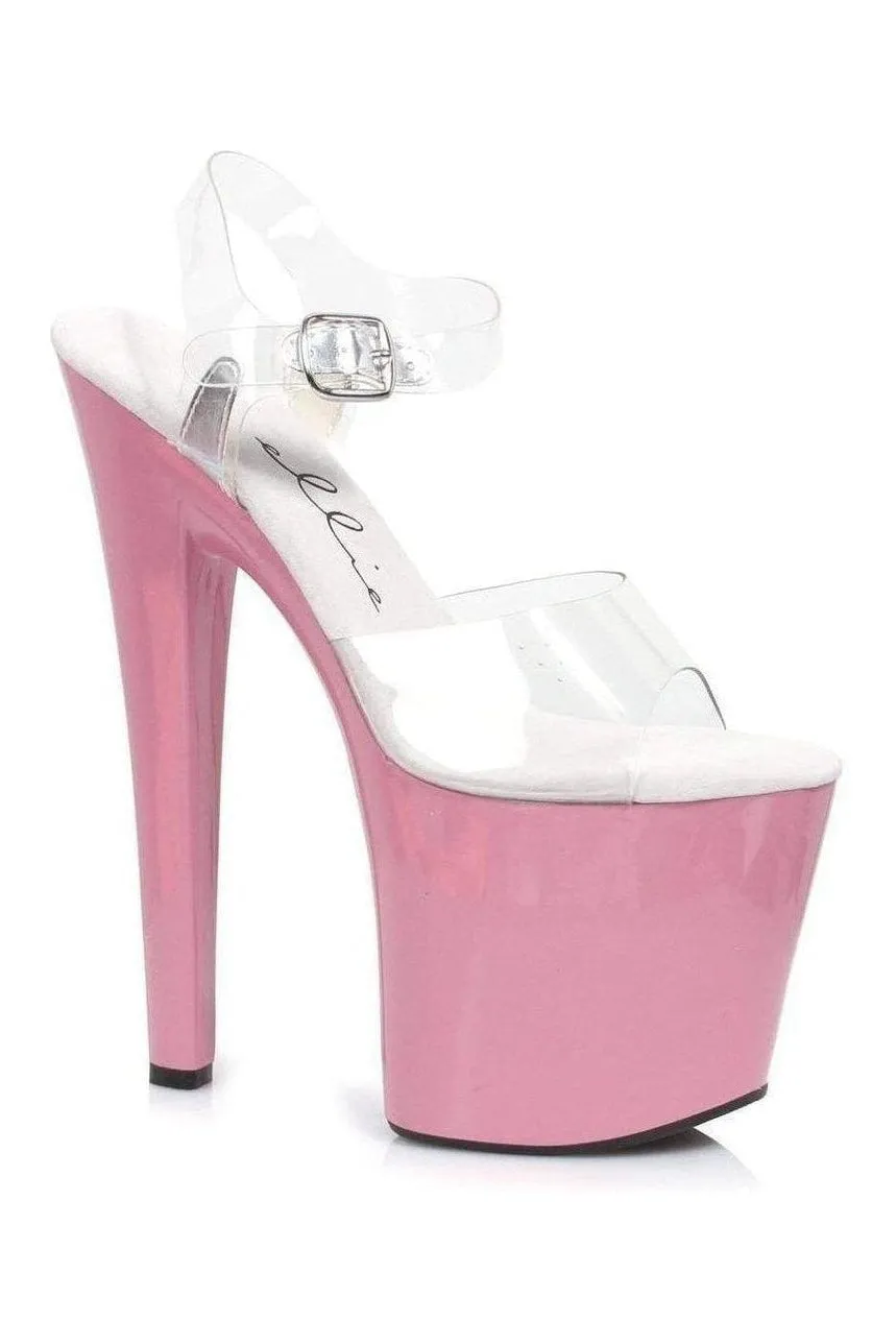 821-BROOK Platform Sandal  | Clear Vinyl