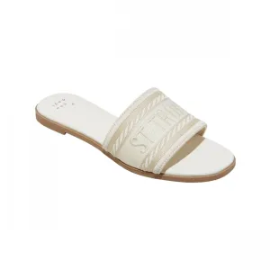 A New Day Womens St. Tropez Nat Slide Sandals 89279352 Cream Off White 8M