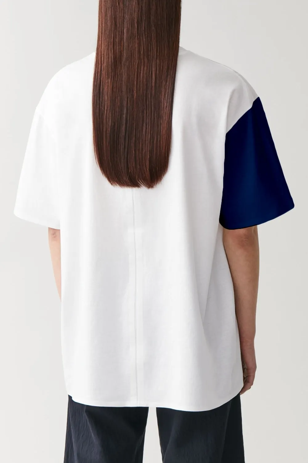 Aanc-Er White And Blue Top