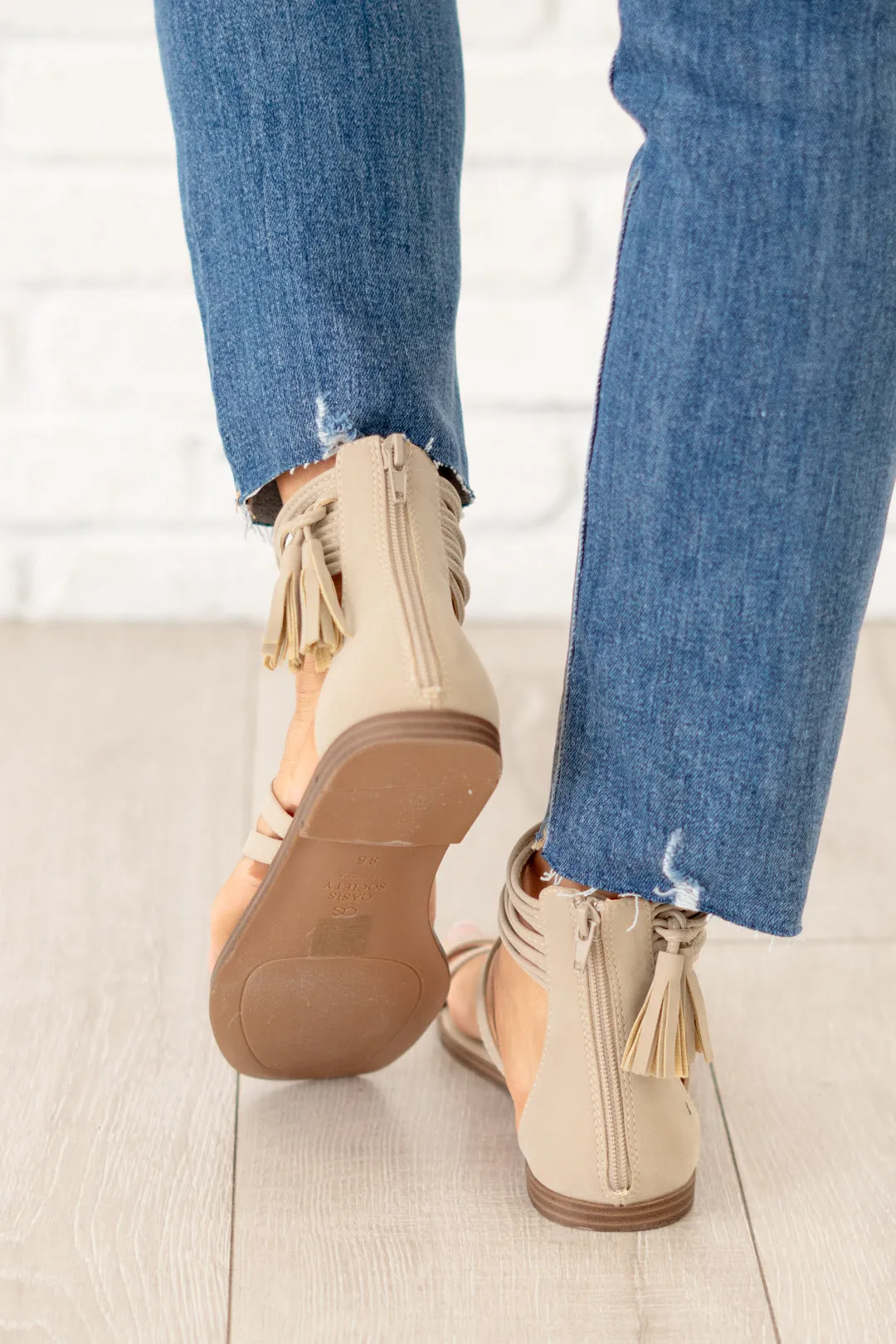 Abril Strappy Ankle Wrap Sandal