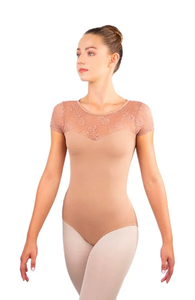 Adult Fosette Open Back Lace Bodysuit