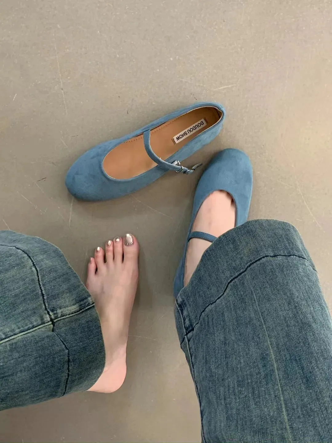 ADVBRIDGE  -  Autumn Women Flat Shoes Fashion Candy Color Ladies Round Toe Mary Jane Shoes Soft Sole Shallow Slip On Ballerinas Shoes New