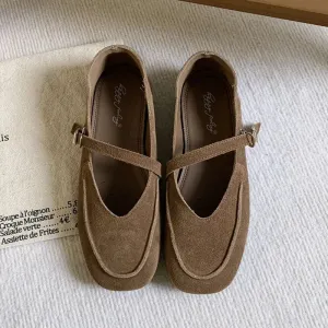 ADVBRIDGE  -  Spring New Brand Women Flat Shoes Fashion Round Toe Ladies Elegant Mary Jane Shoes Soft Flat Heel Single Shoes New Woman