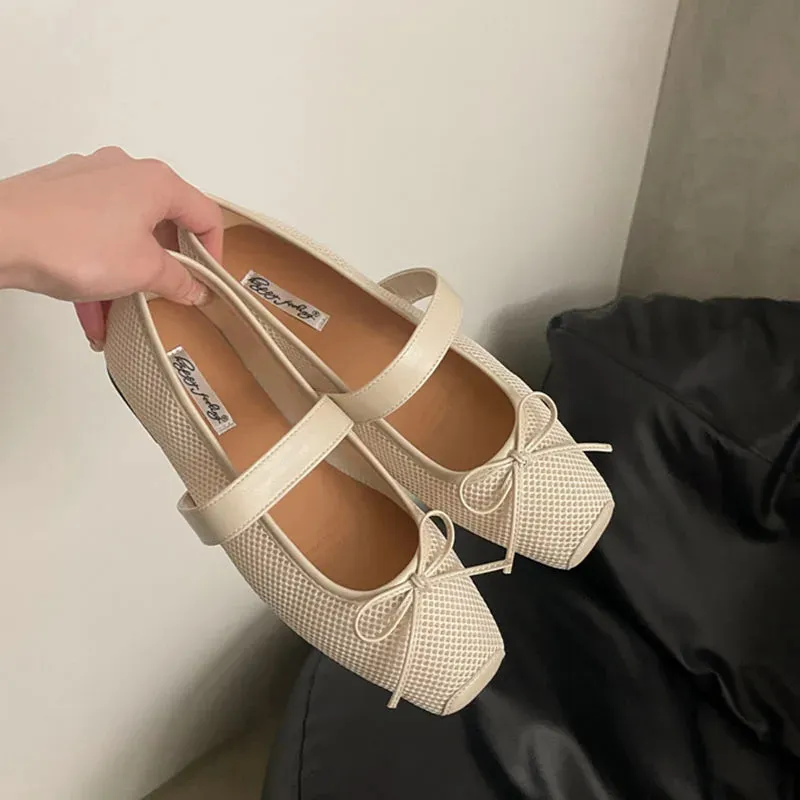 ADVBRIDGE  -  Spring New Brand Women Flat Shoes Fashion Round Toe Ladies Mary Jane Shoes Soft Flat Heel Outdoor Dress Boat Shoe New Woman