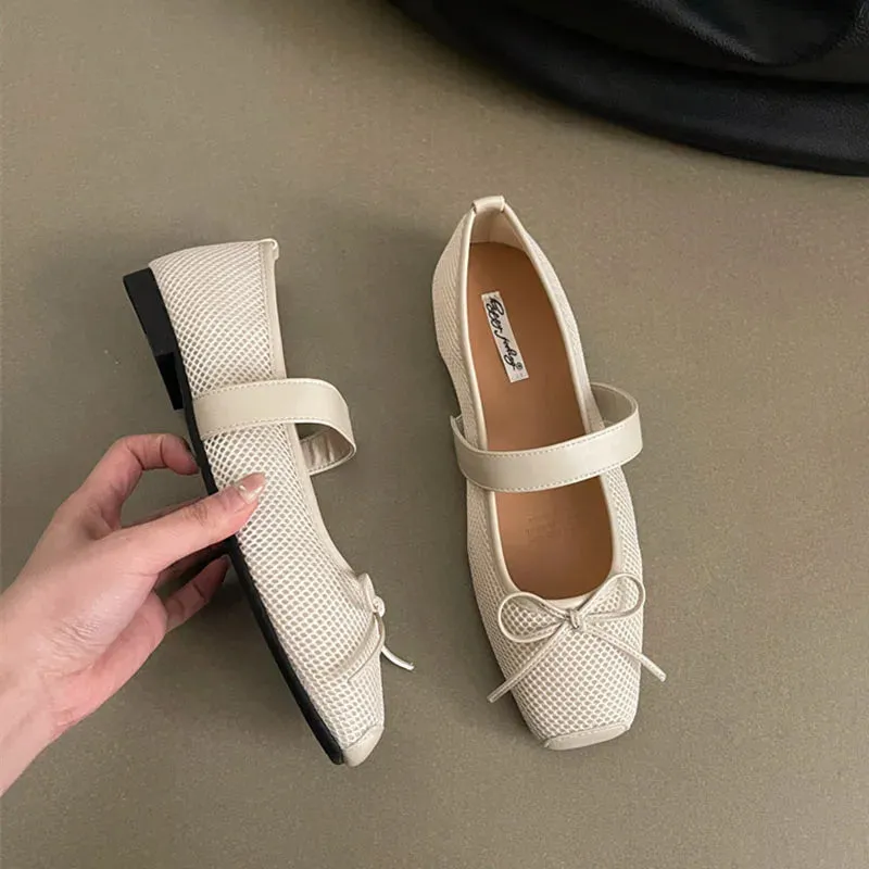 ADVBRIDGE  -  Spring New Brand Women Flat Shoes Fashion Round Toe Ladies Mary Jane Shoes Soft Flat Heel Outdoor Dress Boat Shoe New Woman