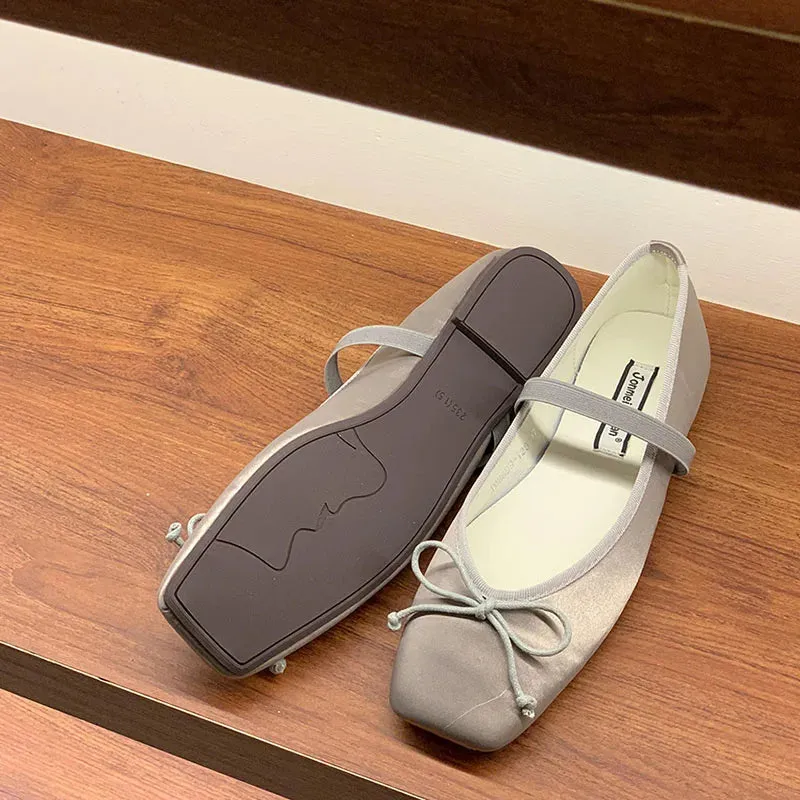 ADVBRIDGE  -  Spring New Candy Color Women Flat Shoes Fashion Round Toe Ladies Elegant Mary Jane Shoes Soft Ballerina Shoes New Woman