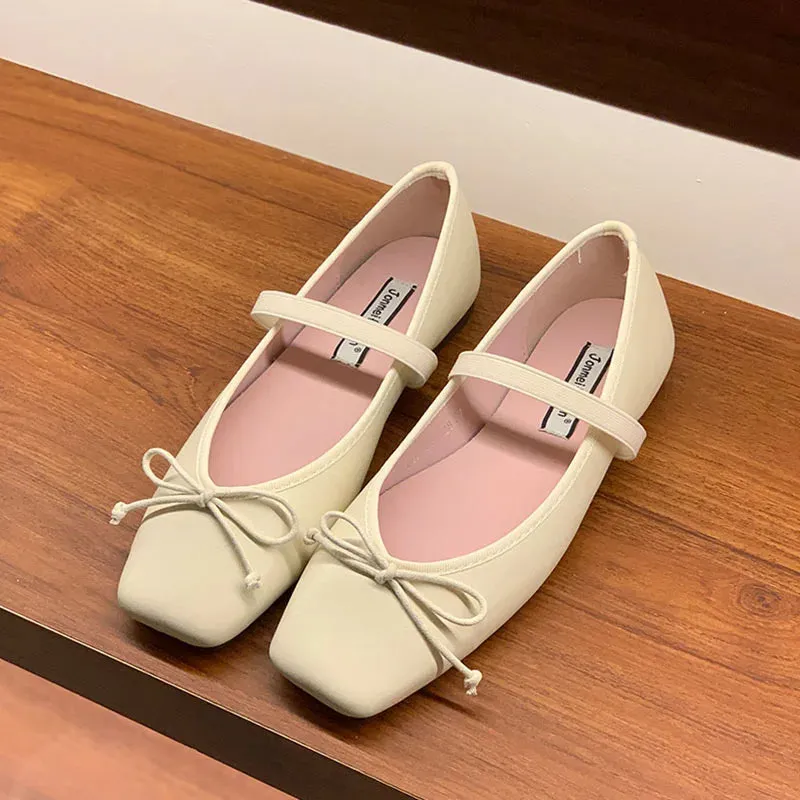 ADVBRIDGE  -  Spring New Candy Color Women Flat Shoes Fashion Round Toe Ladies Elegant Mary Jane Shoes Soft Ballerina Shoes New Woman