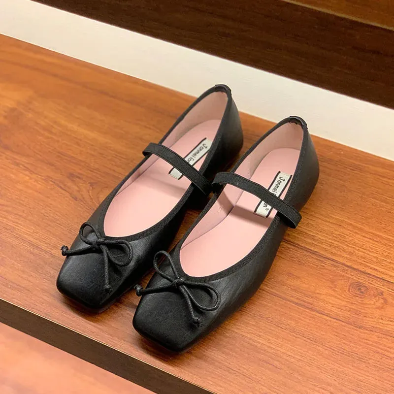 ADVBRIDGE  -  Spring New Candy Color Women Flat Shoes Fashion Round Toe Ladies Elegant Mary Jane Shoes Soft Ballerina Shoes New Woman