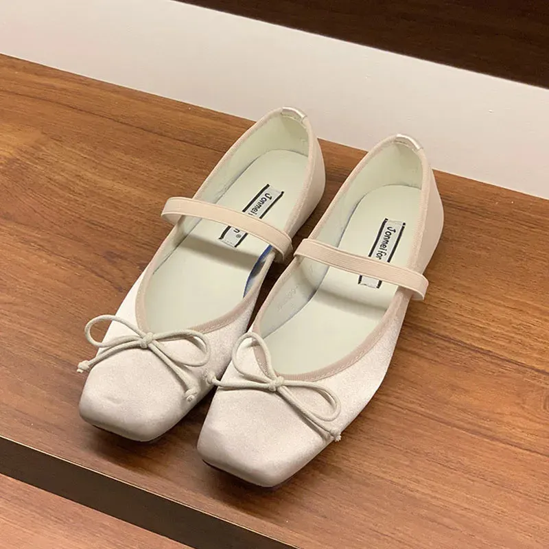 ADVBRIDGE  -  Spring New Candy Color Women Flat Shoes Fashion Round Toe Ladies Elegant Mary Jane Shoes Soft Ballerina Shoes New Woman