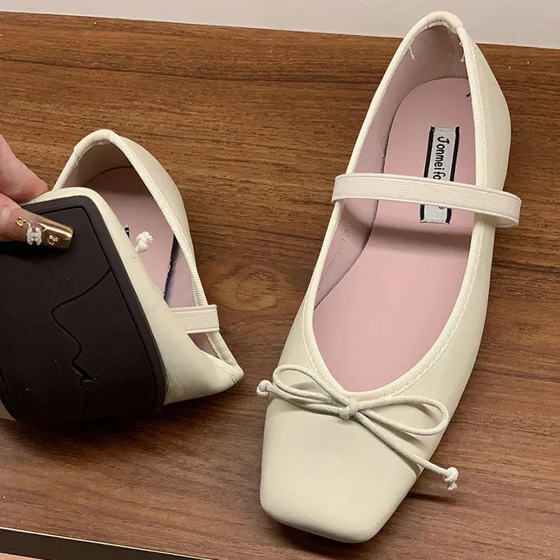 ADVBRIDGE  -  Spring New Candy Color Women Flat Shoes Fashion Round Toe Ladies Elegant Mary Jane Shoes Soft Ballerina Shoes New Woman