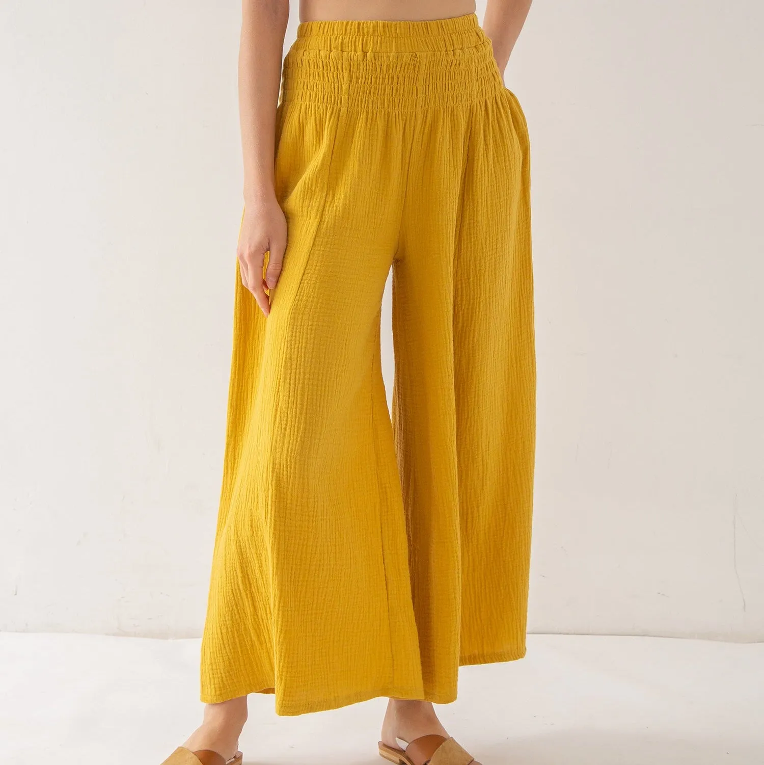 Amazhiyu Womens Wide Leg Flowy Palazzo