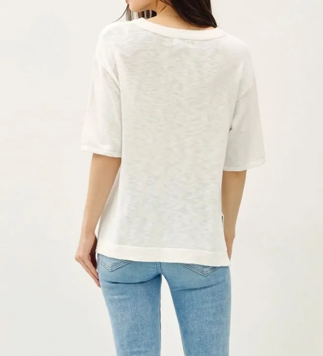 Amy Knit Blouse in Ivory
