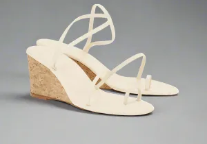 Ancient Greek Chora Mid Wedge- off white
