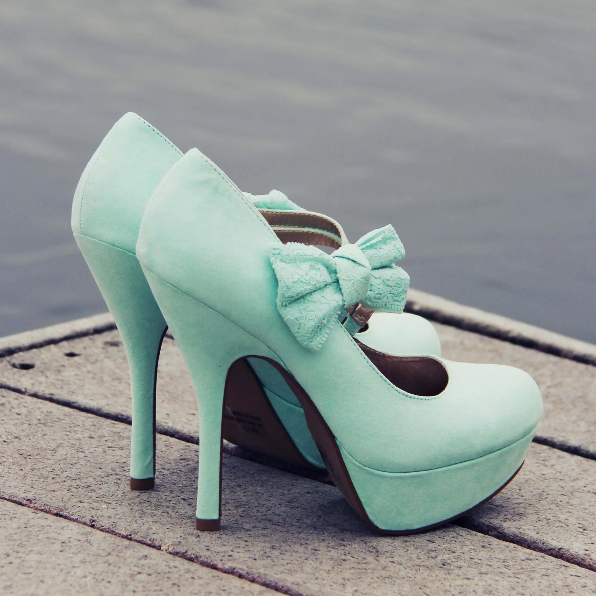 Ancient Lake Lace Heels