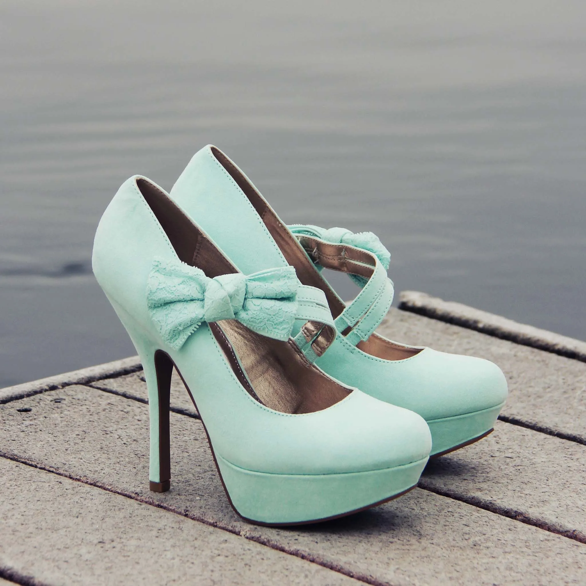 Ancient Lake Lace Heels
