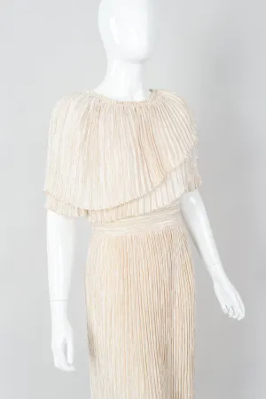 Asymmetrical Draped Collar Dress