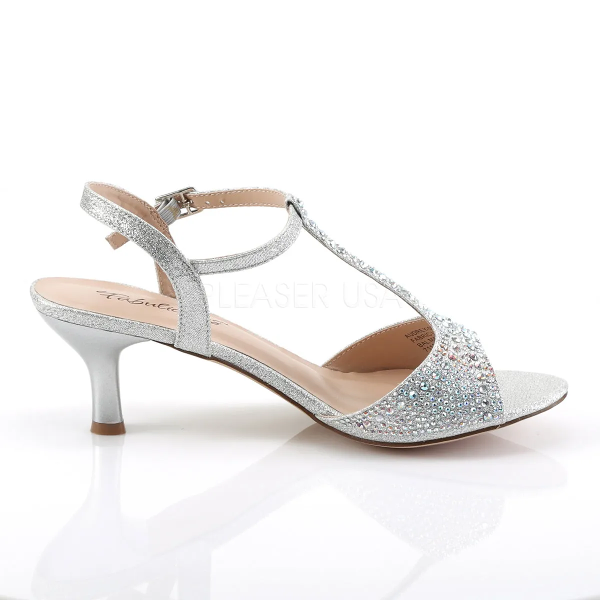 AUDREY-05  Silver Shimmering Fabric