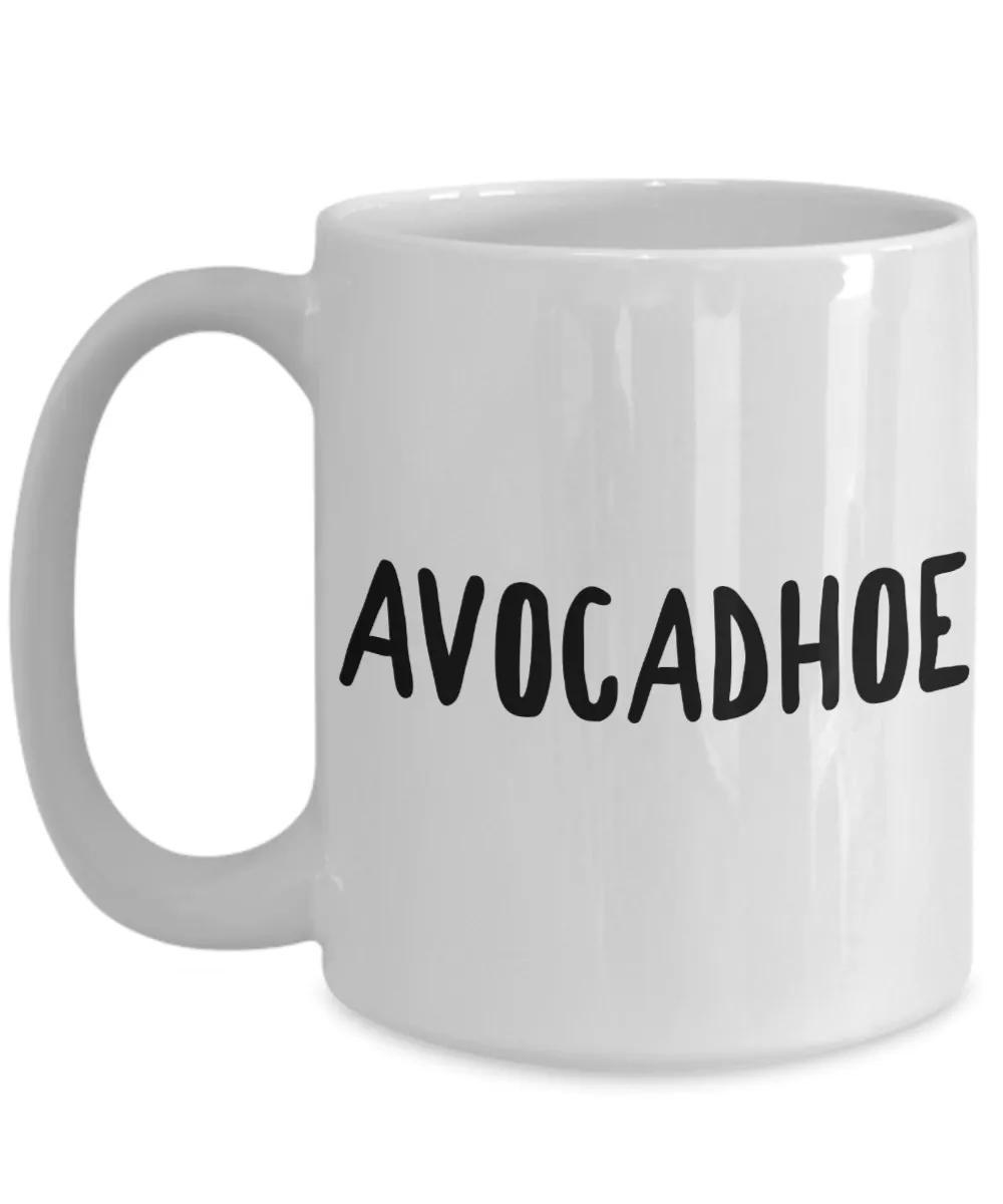 Avocadhoe Funny Avocado Mug Ceramic Coffee Cup for Avacado Lovers
