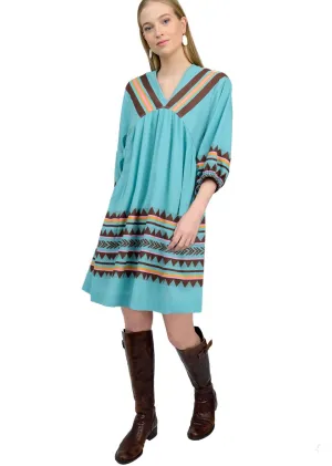 Aztec Border Dress