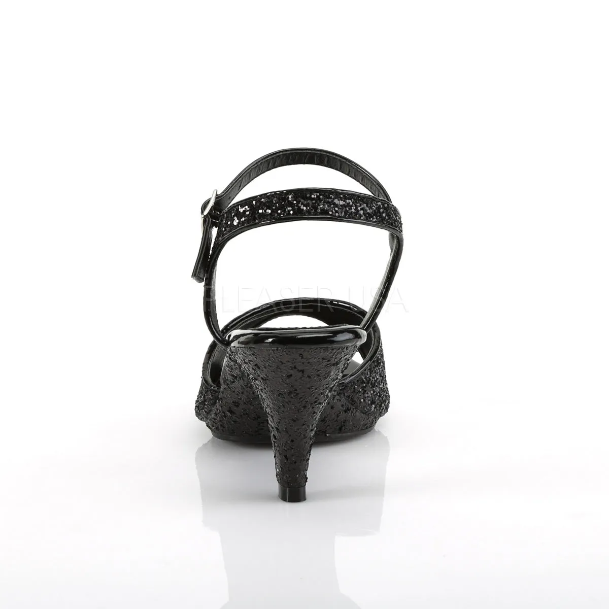 BELLE-309G  Black Glitter/Black Glitter