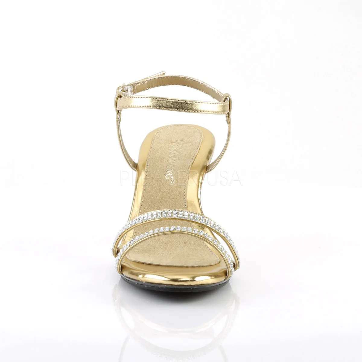 BELLE-316  Gold Metallic Pu/Clear