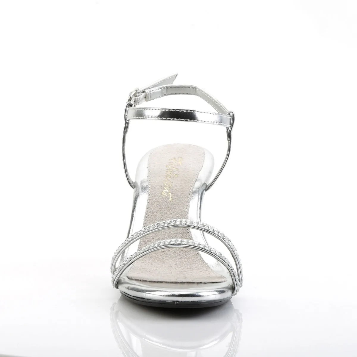 BELLE-316  Silver Metallic Pu/Clear