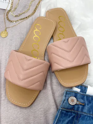 Bertucci Blush Herringbone Sandals