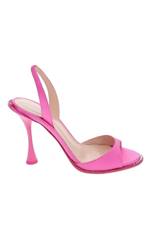 Betzábe Fuchsia Crystal Slingback Heel