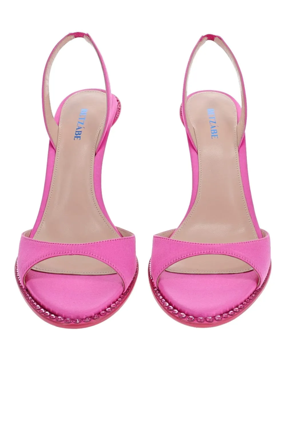 Betzábe Fuchsia Crystal Slingback Heel