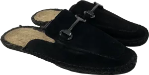 Black Suede Backless Loafer UK 5 EU 38 👠