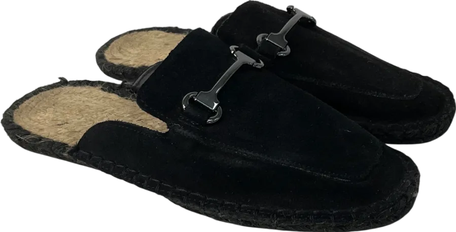 Black Suede Backless Loafer UK 5 EU 38 👠
