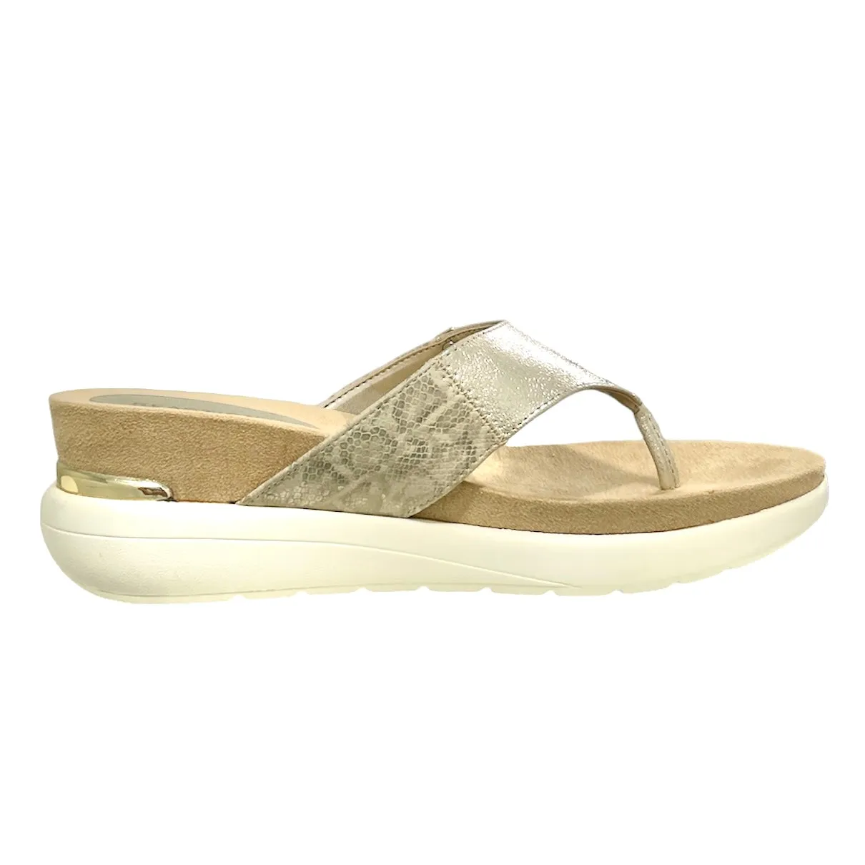 BLAIRE Women's Slide Thong Wedge Heel Sandals