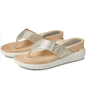 BLAIRE Women's Slide Thong Wedge Heel Sandals