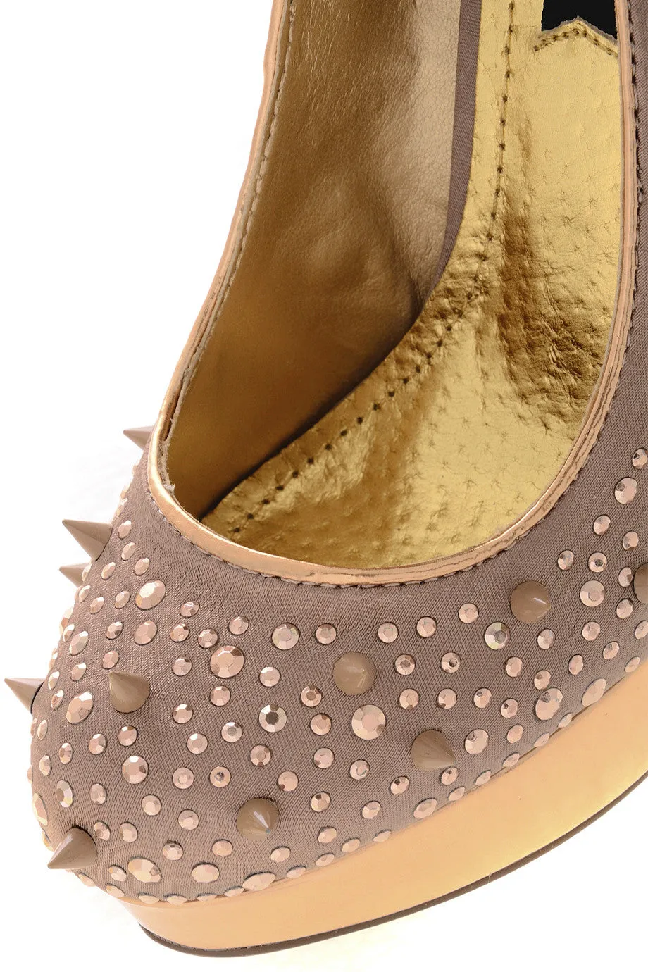 BLINK ANGELITA Rose Gold Studded Pumps