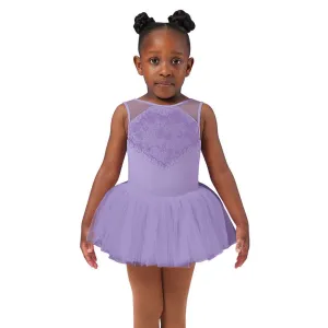 Bloch Lilac Mesh Cross Back Tutu Leotard