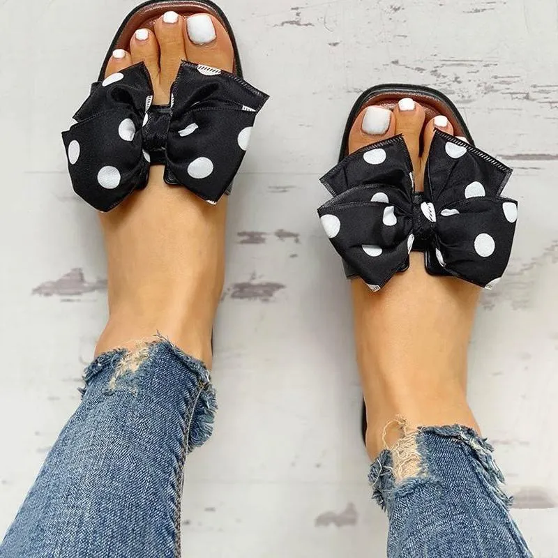 Bowknot Design Open Toe Sandals