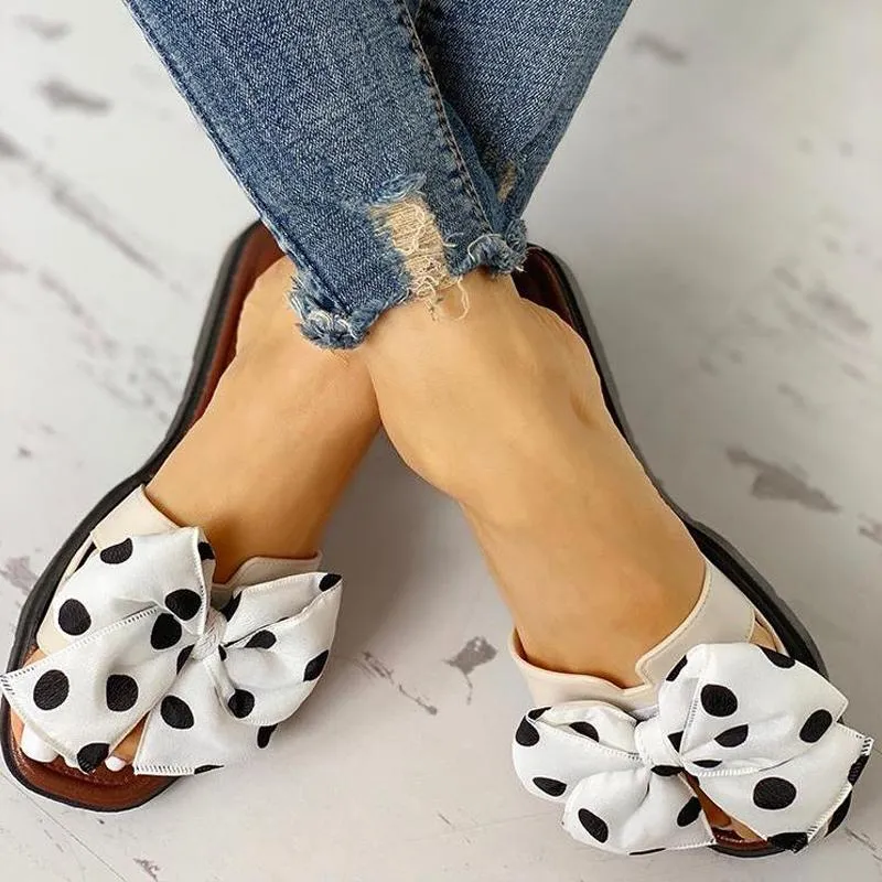 Bowknot Design Open Toe Sandals