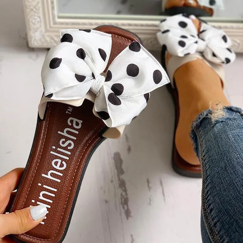 Bowknot Design Open Toe Sandals