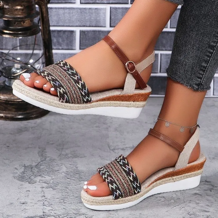 Brianna One Strap Wedge Sandals