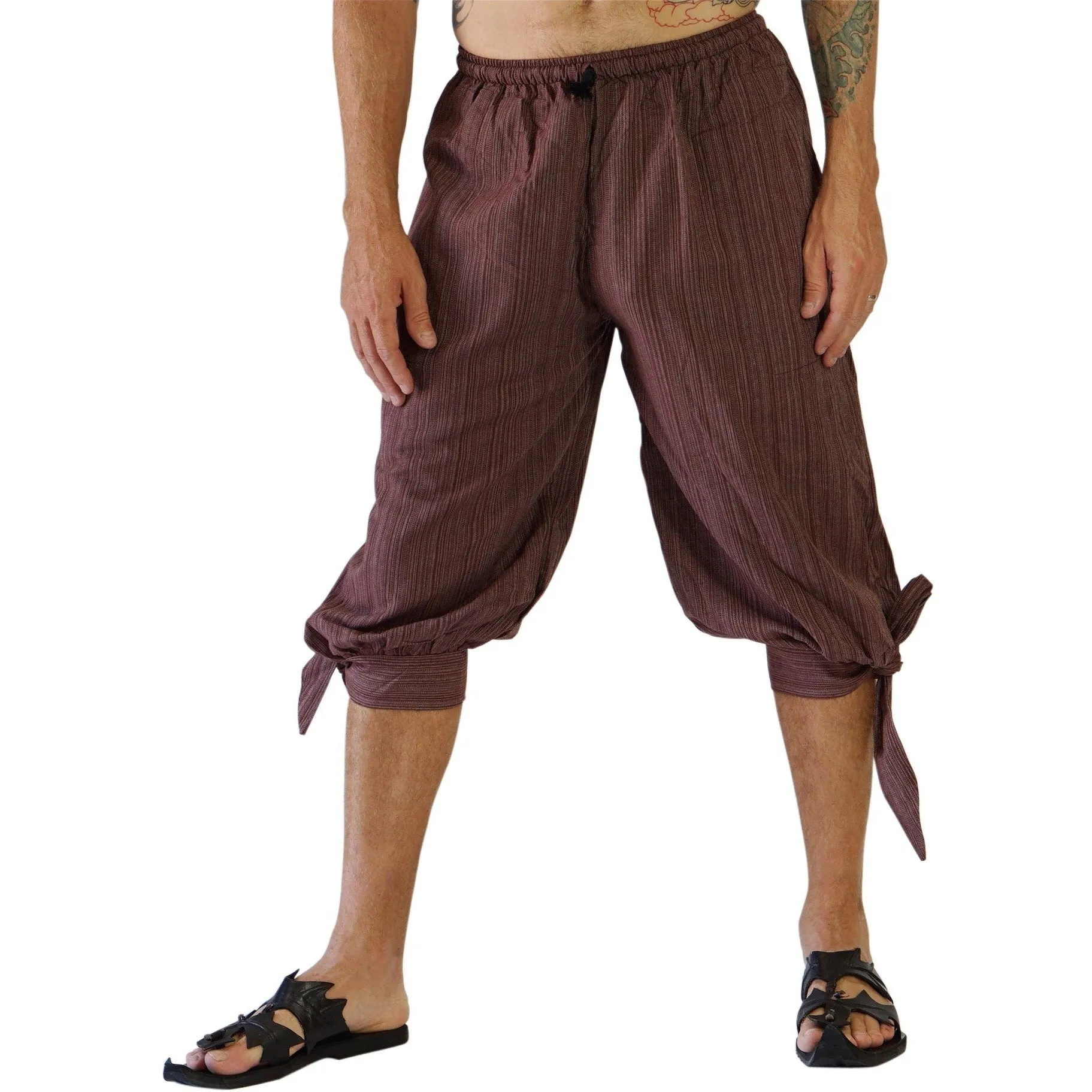'Buccaneer' Pirate Pants - Striped Brown
