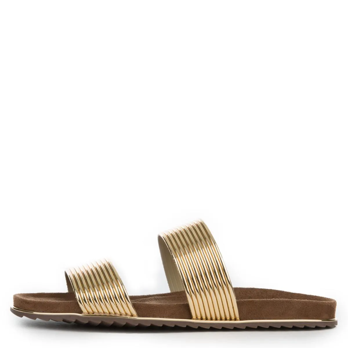 Cape Robbin Alisa-1 Gold Sandals Gold