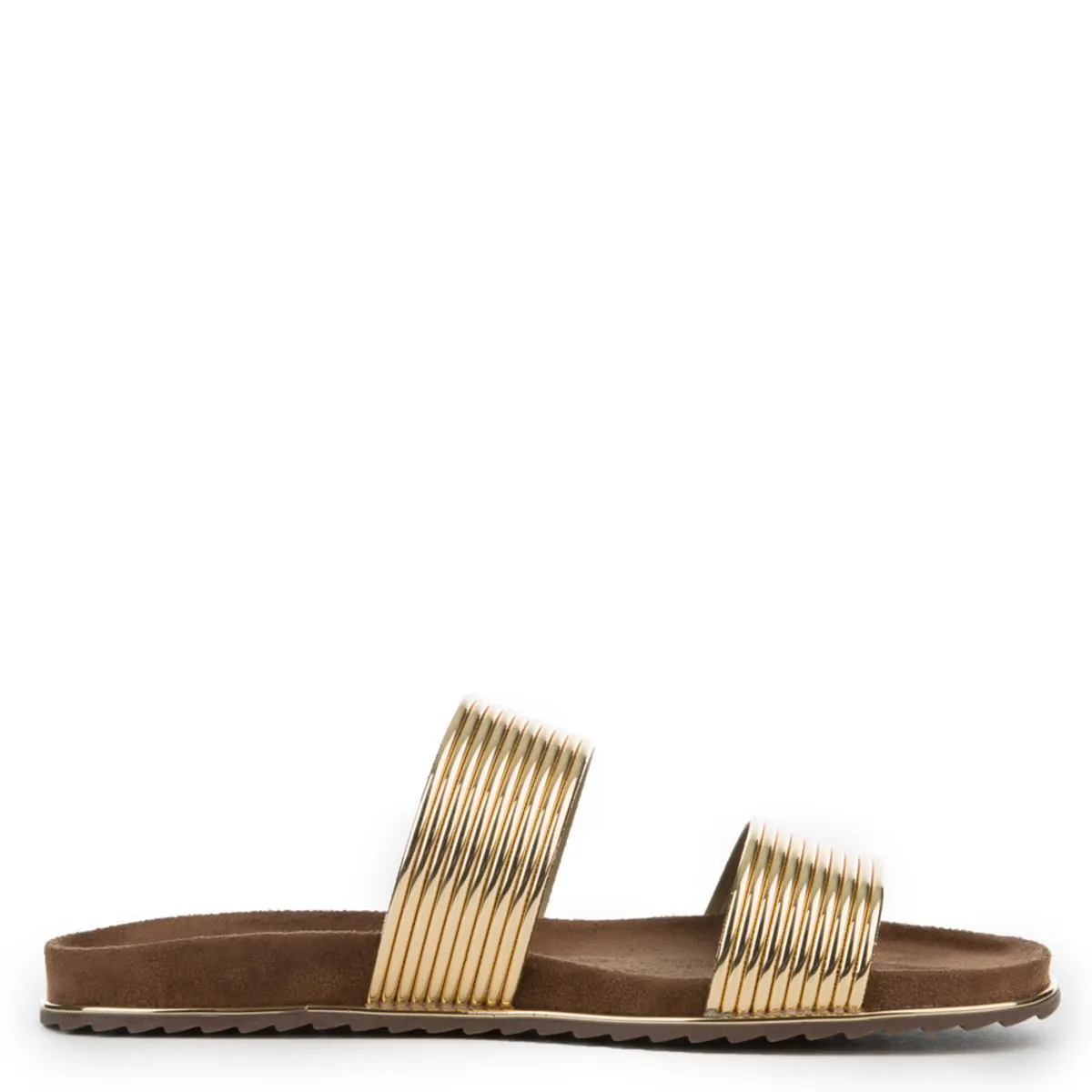 Cape Robbin Alisa-1 Gold Sandals Gold