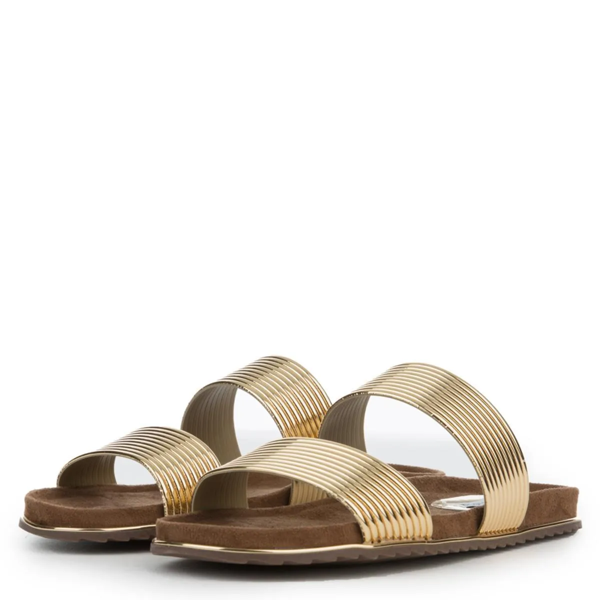 Cape Robbin Alisa-1 Gold Sandals Gold