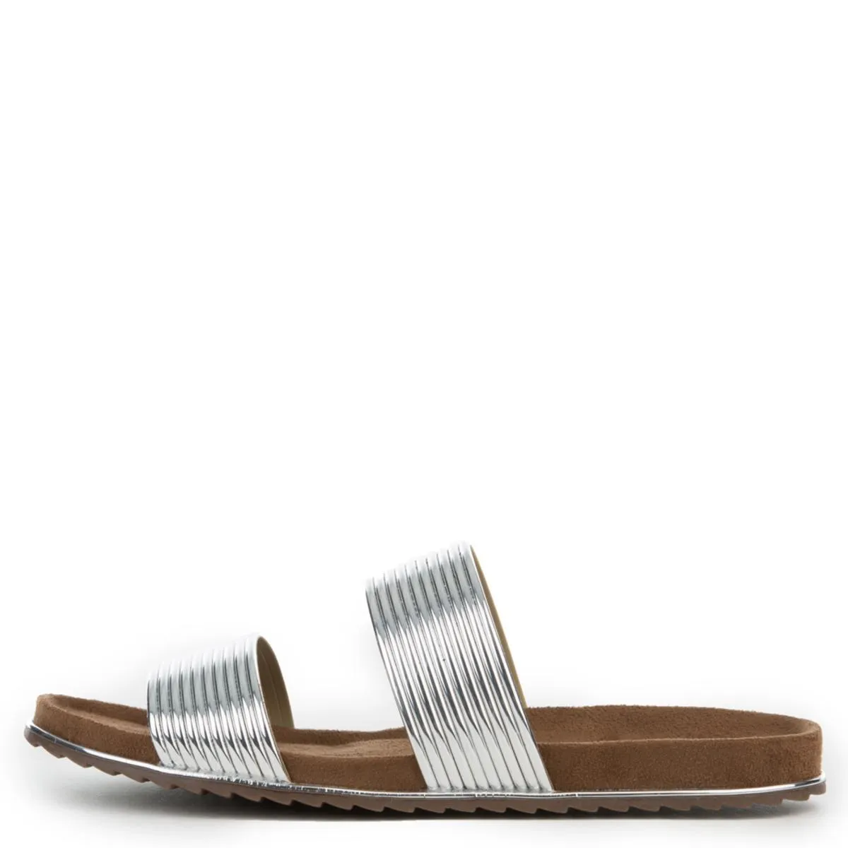 Cape Robbin Alisa-1 Silver Sandals Silver