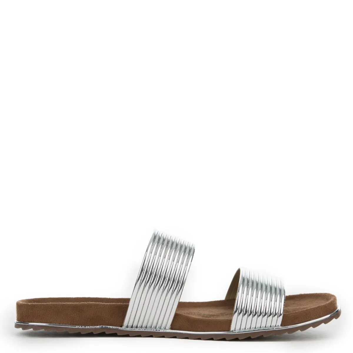 Cape Robbin Alisa-1 Silver Sandals Silver