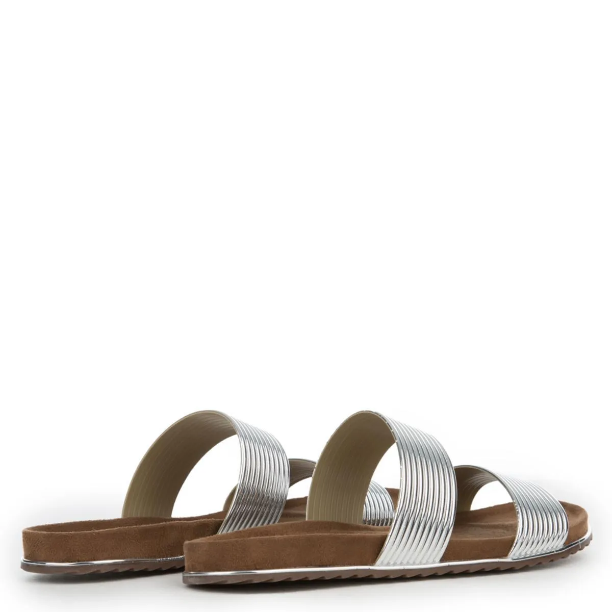 Cape Robbin Alisa-1 Silver Sandals Silver